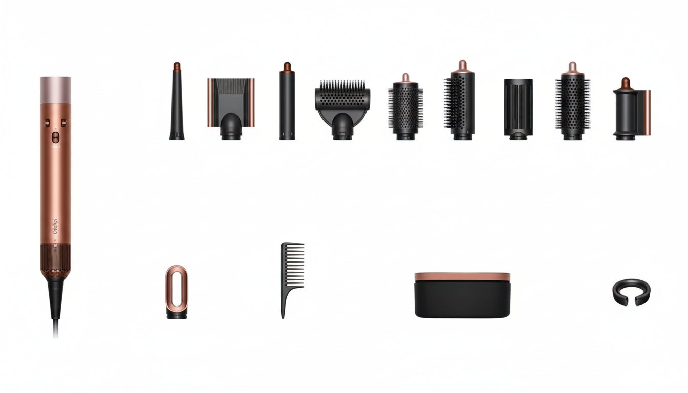 Dyson Airwrap Co-anda2x. Amber Silk.
