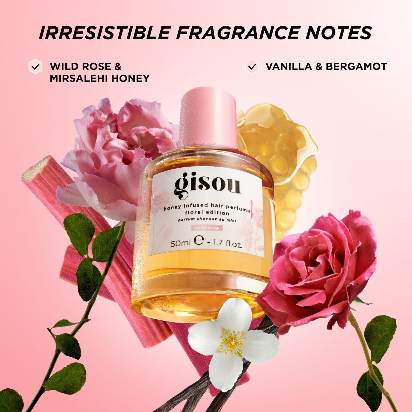 Permufe cabello floral, Gisou.