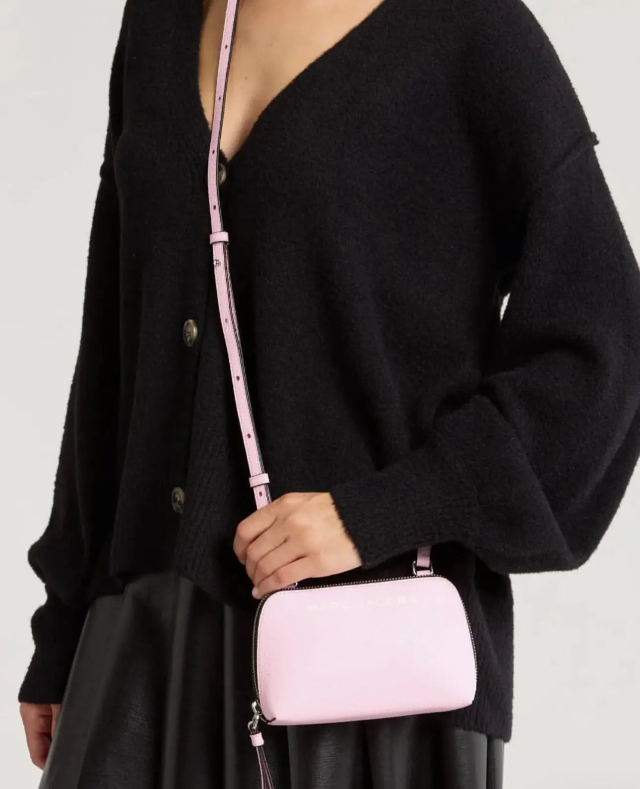 Crossbody mini rosa, Marc Jacobs.