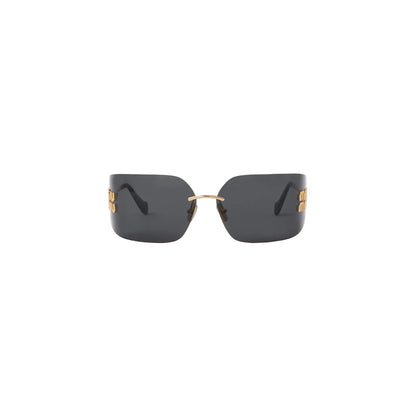 Lentes de sol Miu Miu logotipo.