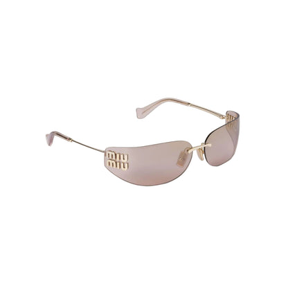 Lentes Miu Miu con logotipo.