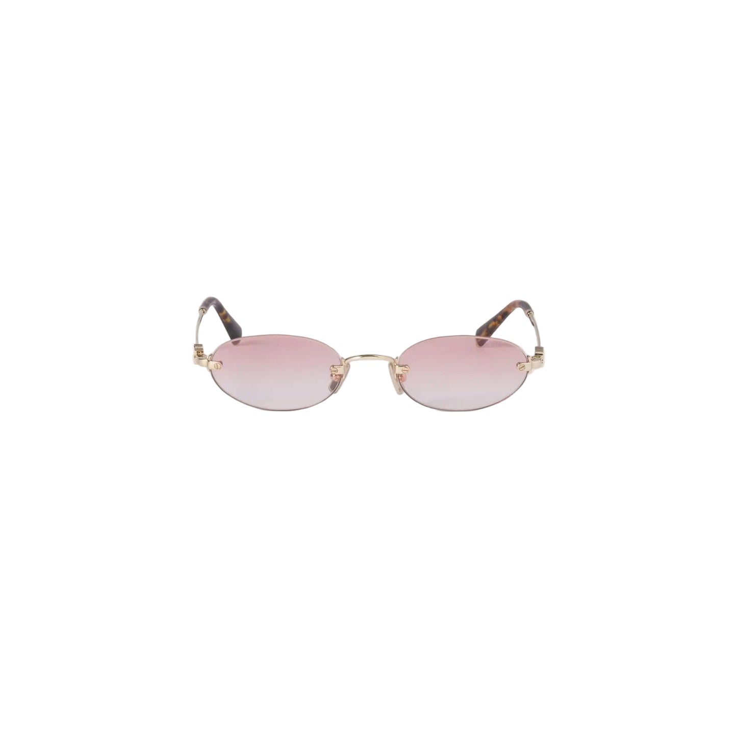 Lentes Miu Miu logo.