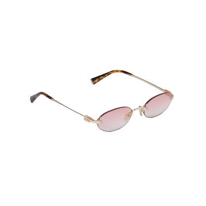 Lentes Miu Miu logo.