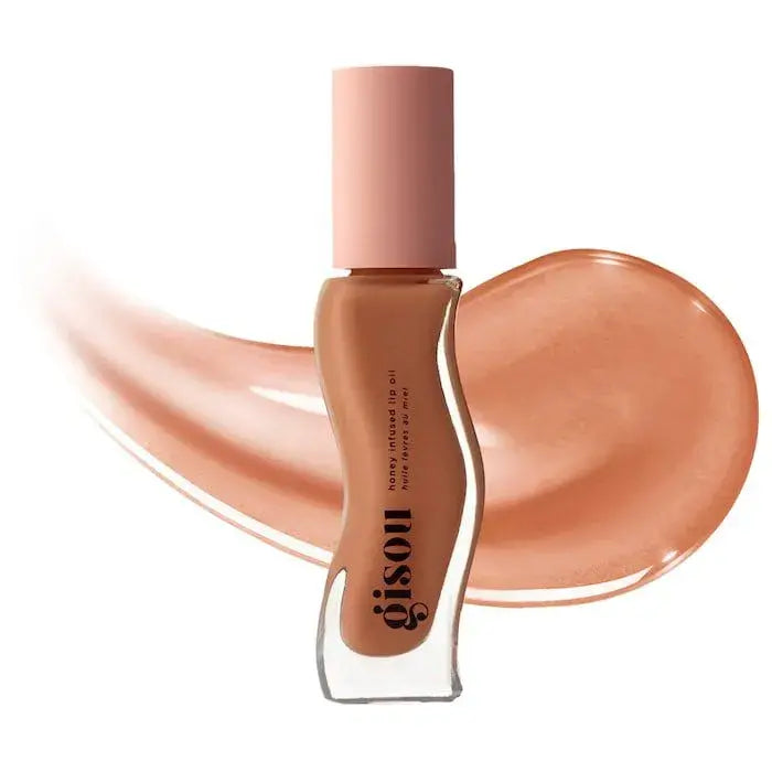 Gisou honey hydrating lip oil.
