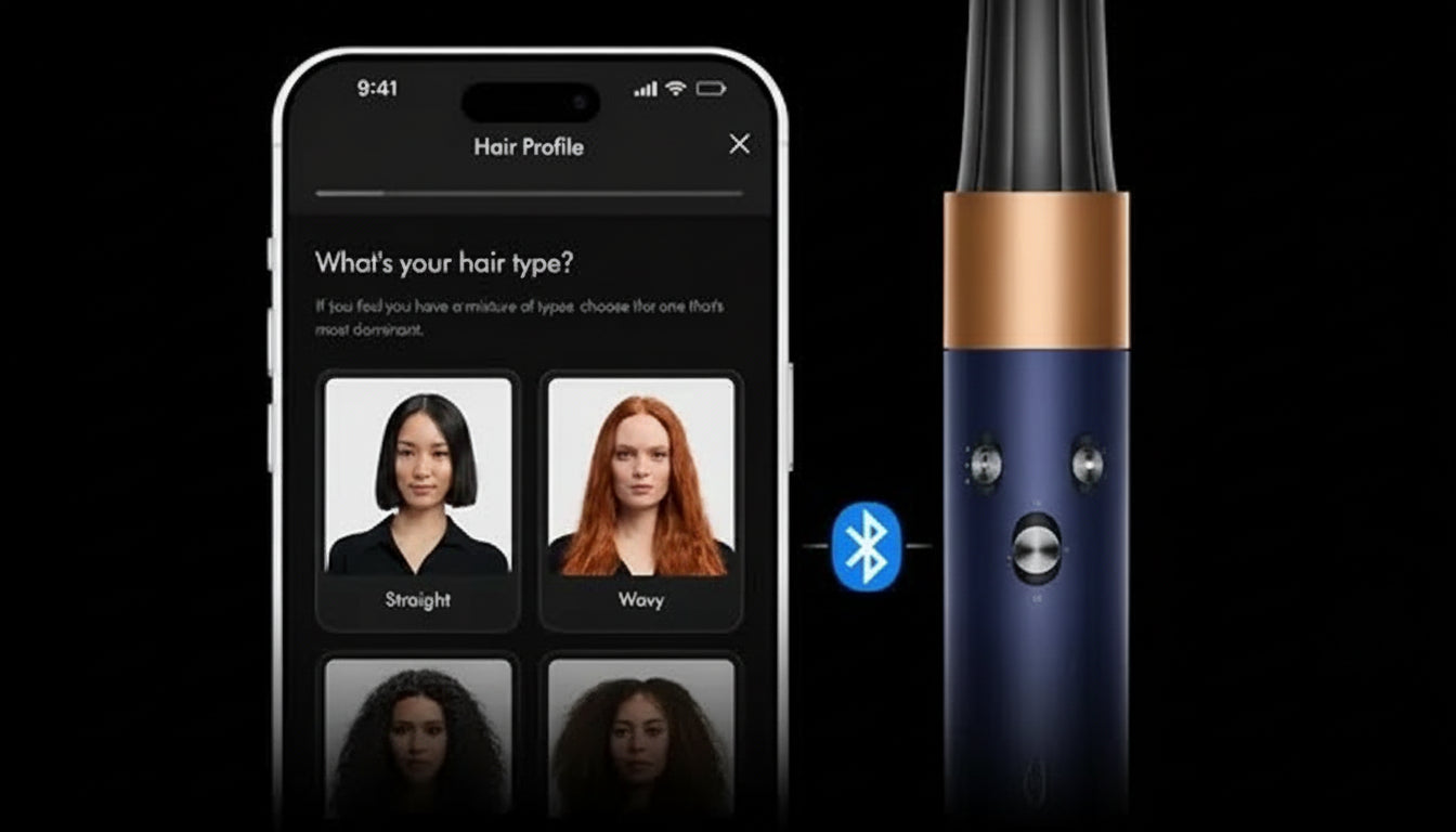 Dyson Airwrap i.d. Azul de prusia y cobre.
