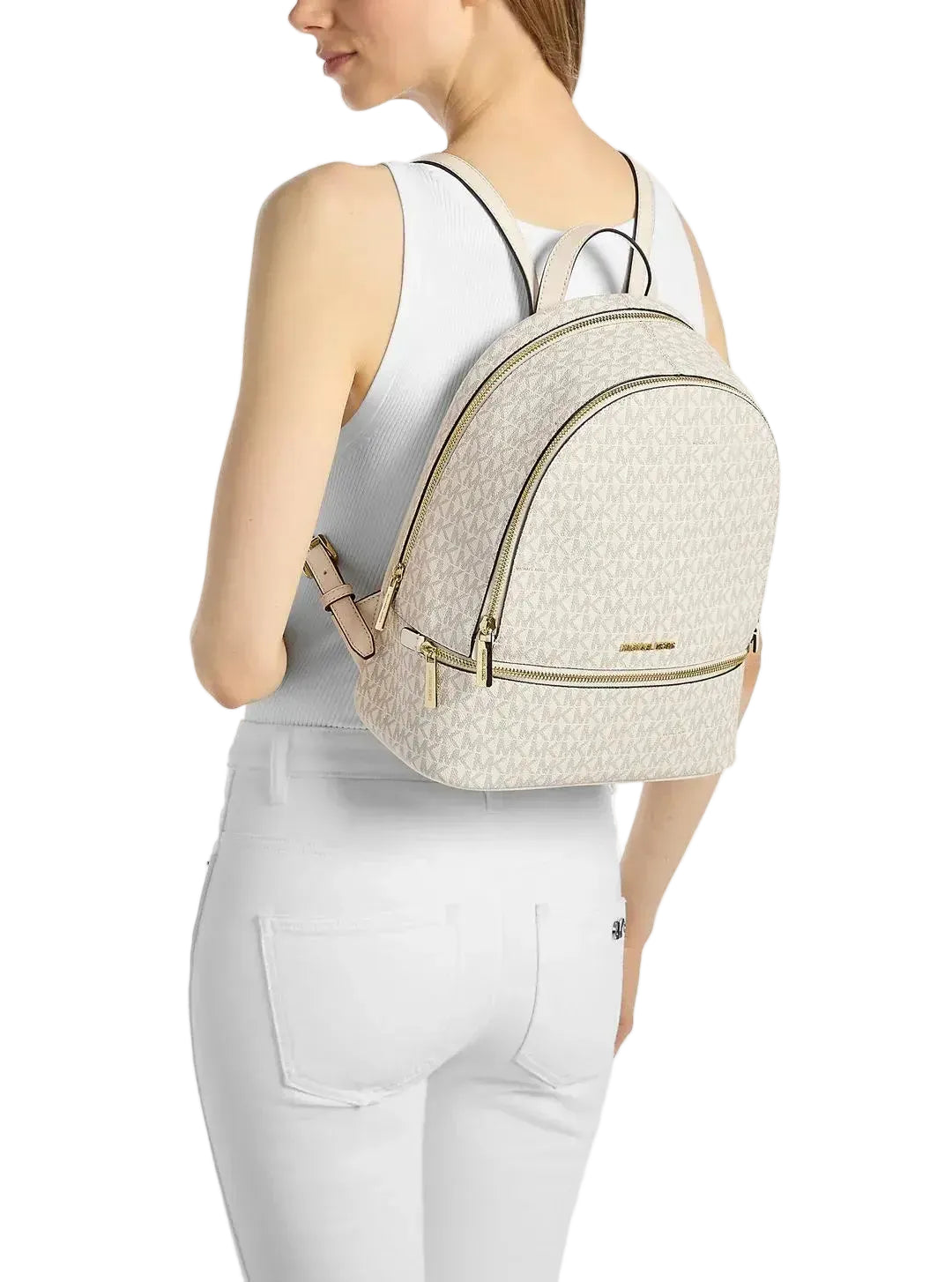 Mochila Rhea Logotipo, Michael Kors.
