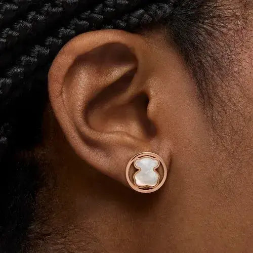 Aros baño de oro rosa, Tous