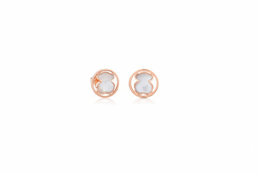 Aros baño de oro rosa, Tous