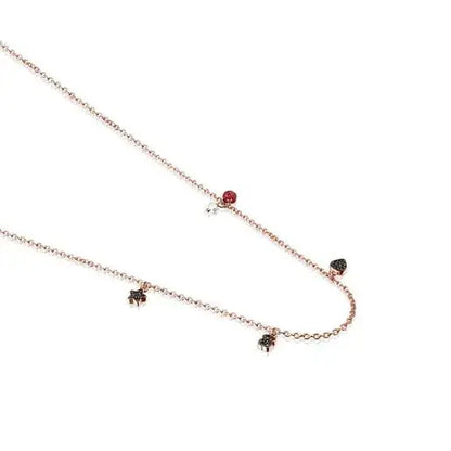 Collar oro rosa y piedras preciosas, Tous.
