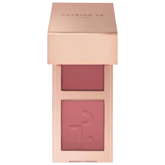 Mini Major Headlines Double-Take Crème & Powder Blush Duo, Patrick Ta.