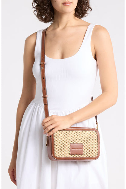 Straw Camera Crossbody Bag, Marc Jacobs.