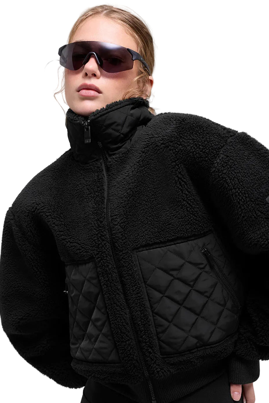 Alo yoga, Chaqueta bomber Edge de borreguito. - S